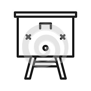 Presentation icon vector image. Suitable for mobile apps, web apps and print media.