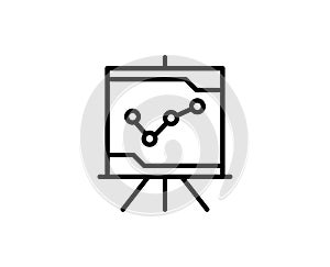 Presentation line icon