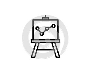 Presentation line icon