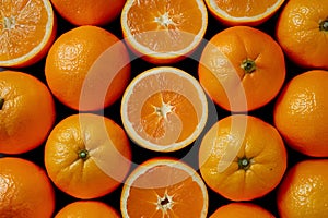 presentation of oranges fruit captured in foodgraphy photography