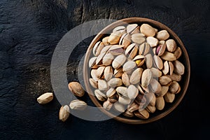 presentation of pistachios captured in foodgraphy photography