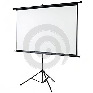 Presentation Screen isolated on white background photo