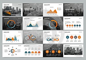 Presentation slides with a modern design. Contains graphs,