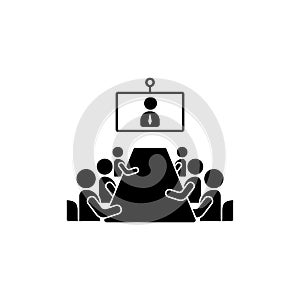 Presentation table training icon. Simple business indoctrination icons for ui and ux, website or mobile application