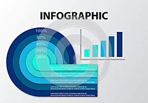 Presentation template flat design illustration for web design marketing advertising