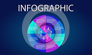 Presentation template flat design vector illustration for web design marketing advertising