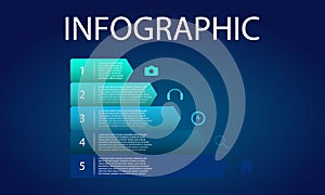 Presentation template flat design vector illustration for web design marketing advertising photo