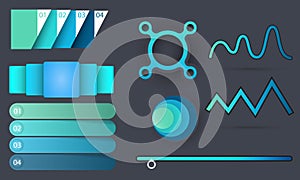 Presentation template flat design vector illustration for web design marketing advertising photo