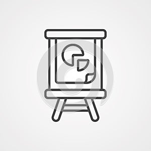 Presentation vector icon sign symbol