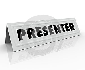 Presenter Name Tent Card Guest Speaker Spot