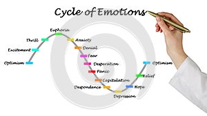 presenting Cycle of emotions