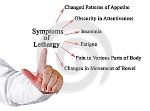 Six Symptoms of Lethargy