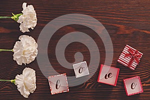 Presents on the table