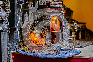 Presepe napoletano.house create the crib of the nativity scene