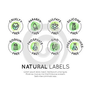 Preservative Free Organic Product Stickers photo