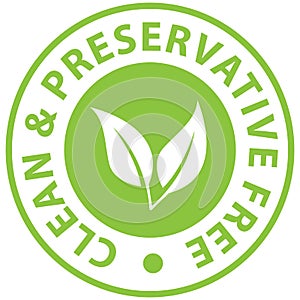 Preservative Free white leaves icon