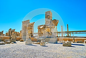Preserved architecture of Persepolis, Iran
