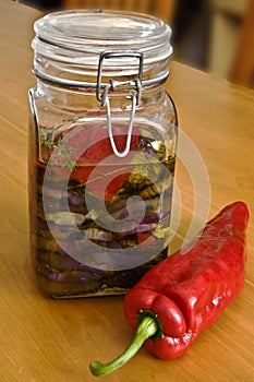 preserved aubergines