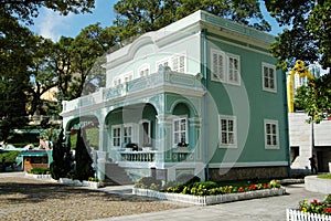 Preserved colonial house, Macau, Taipa