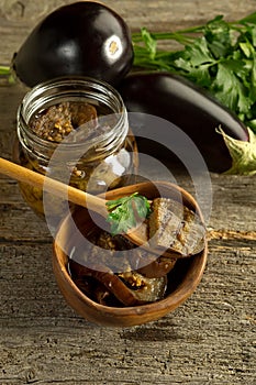 preserved eggplants