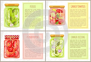 Preserved Foodstuff with Natural Products Poster