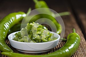 Preserved Green Chilis