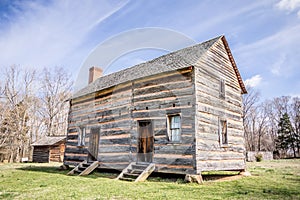 A preserved historic wood house