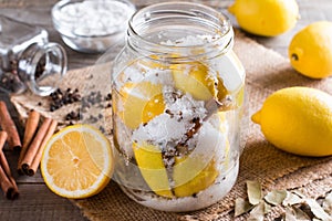 Preserved Lemons with salt