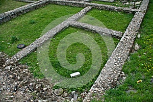 Preserved Roman ruins from Cluj Napoca