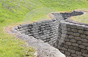 Preserved WW1 Allied Trench