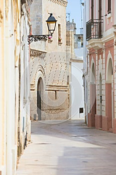 Presicce, Apulia - Mediterranean facades in the old town of Pres