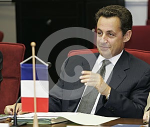 President of the French Republic Nicolas Sarkozy
