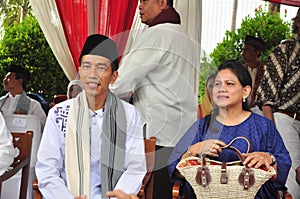 President Joko Widodo and his wife Iriana Joko Widodo