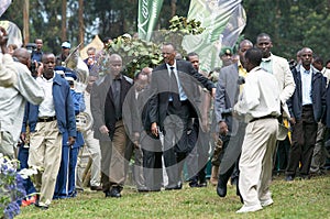 The President of Rwanda Paul Kagame