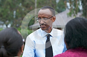 The President of the Rwanda Paul Kagame