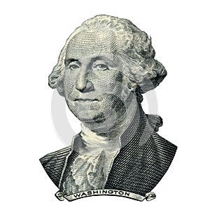 President Washington George portrait (Clipping path) photo