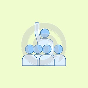 presidential contender field outline icon. Element of elections icon for mobile concept and web apps. Field outline presidential c