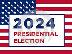 2024 presidential election banner icon illustration