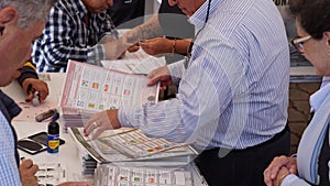Mexican elections day, ballots