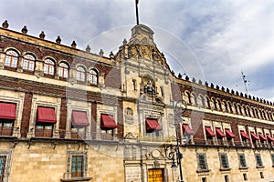 Presidential National Palace Balcony Monument Mexico City Mexico