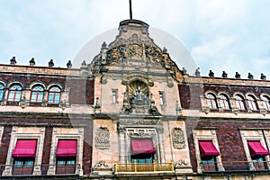 Presidential National Palace Balcony Monument Mexico City Mexico