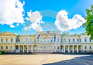 The Presidential Palace in Vilnius, the official residence of the President of Lithuania...IMAGE