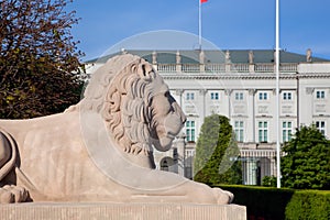 The Presidential Palace in Warsaw, Poland