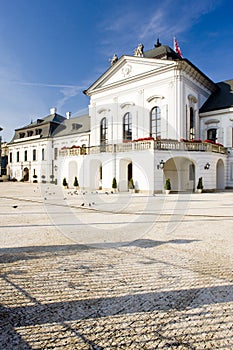 Presidential residence in Grassalkovich Palace on Hodzovo Square