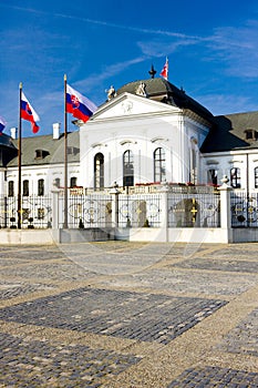 Presidential residence in Grassalkovich Palace on Hodzovo Square