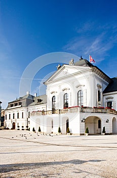 Presidential residence in Grassalkovich Palace on Hodzovo Square