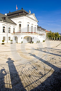 Presidential residence in Grassalkovich Palace on Hodzovo Square