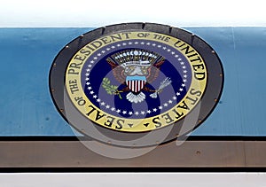 Presidential seal on Air Force One