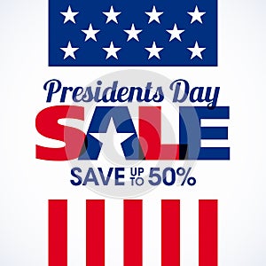 Presidents Day sale banner photo