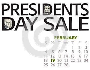 Presidents Day Sale Poster